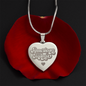 Gift for Mom – “American Mama” Engraved Heart Necklace