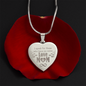 Gift for Her – “I Speak for Those Who Have No Voice” Engraved Heart Necklace