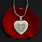 Gift for Mom – “Raises a Firefighter” Engraved Heart Necklace