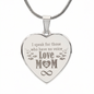 Gift for Her – “I Speak for Those Who Have No Voice” Engraved Heart Necklace