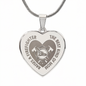 Gift for Mom – “Raises a Firefighter” Engraved Heart Necklace