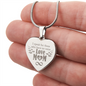 Gift for Her – “I Speak for Those Who Have No Voice” Engraved Heart Necklace