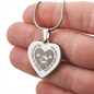 Gift for Mom – “Raises a Firefighter” Engraved Heart Necklace