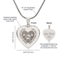 Gift for Mom – “Raises a Firefighter” Engraved Heart Necklace