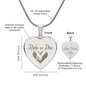 Gift for Her – “Ride or Die” Engraved Heart Necklace