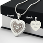 Gift for Mom – “Raises a Firefighter” Engraved Heart Necklace