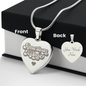 Gift for Mom – “American Mama” Engraved Heart Necklace
