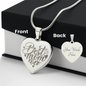Gift for Mom – “Best Mom Ever” Engraved Heart Necklace