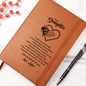 Gift for Daughter (from Mom) – “Strength, Wisdom & Adventure” Graphic Leather Journal