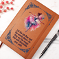 Gift for Daughter – “Let the Words Illuminate Your Path” Graphic Leather Journal