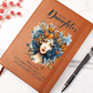 Gift for Daughter – “You Can Accomplish Anything” Graphic Leather Journal