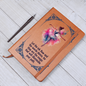 Gift for Daughter – “Let the Words Illuminate Your Path” Graphic Leather Journal
