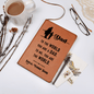 “To The World You Are a Dad, To Me You Are the World” Graphic Journal - Gift for Dad