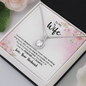 Gift for Wife – “You Don't Cross My Mind, You Live in It” Eternal Hope Necklace