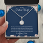 Gift for Girlfriend "The day I met you, my life changed forever.." Eternal Hope Necklace