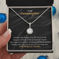 Gift for granddaughter "I know you will be one of the most..." Eternal Hope Necklace