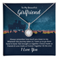 Gift for Girlfriend – “Forever Together Till the End” Eternal Hope Necklace