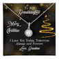 Gift for Granddaughter (from Grandma) – “I Love You Today, Tomorrow & Forever” Eternal Hope Necklace