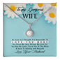 Gift for Wife – “I Love You to the Moon & Back” Eternal Hope Necklace