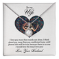 Gift for Wife – “I Love You More Than Words Can Show” Eternal Hope Necklace