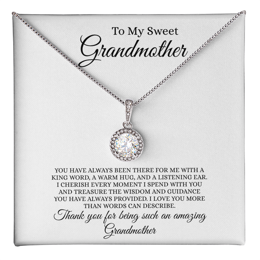 Gift for Grandmother "Thank you for being such an amazing Grandmother..." Eternal Hope Necklace