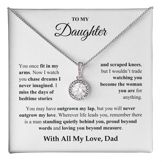 Gift For Daughter "You once fit in my arms. Now I watch you chase dreams" Eternal Hope Necklace
