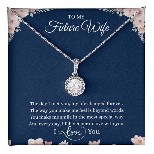 Gift for Girlfriend "The day I met you, my life changed forever.." Eternal Hope Necklace