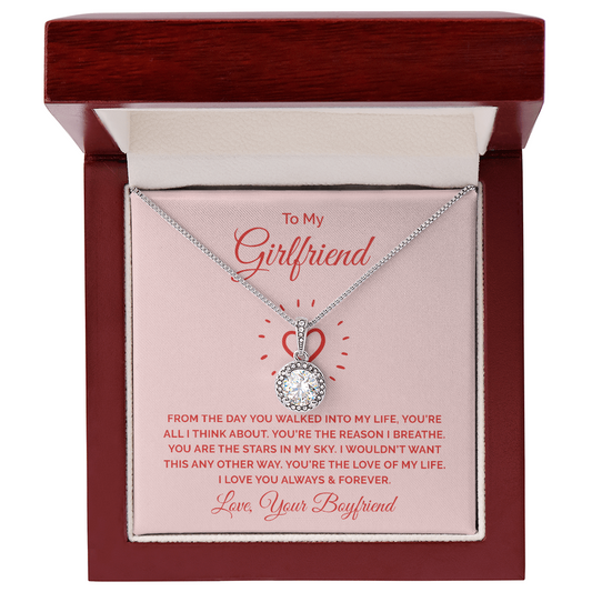 Gift for Girlfriend – “You're the Love of My Life” Eternal Hope Necklace