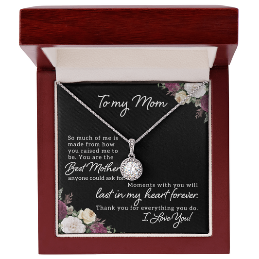 Gift for Mom – “Forever in My Heart” Eternal Hope Necklace