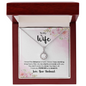 Gift for Wife – “You Don't Cross My Mind, You Live in It” Eternal Hope Necklace