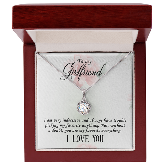 Gift for Girlfriend – “You're My Favorite Everything” Eternal Hope Necklace