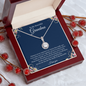 Gift for Grandmother "Distance never separates two hearts that really care..." Eternal Hope Necklace