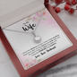 Gift for Wife – “You Don't Cross My Mind, You Live in It” Eternal Hope Necklace