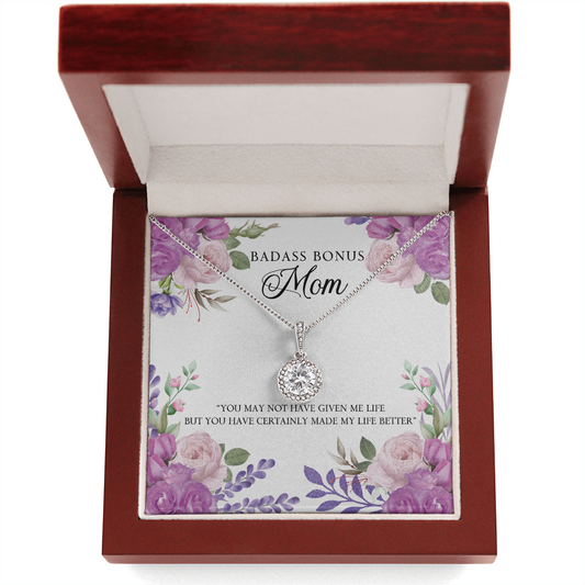 Gift for Mother-in-Law – “You Made My Life Better” Eternal Hope Necklace