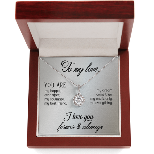 Gift for My Love | Eternal Hope Necklace with Message Card
