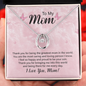 Gift for Mom (from Son) – “Greatest Mom in the World” Lucky In Love Necklace