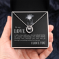Gift for Girlfriend – “I Fell In Love With You” Lucky In Love Necklace
