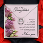 Gift for Daughter – “Fly Far, But Always Come Home” Lucky In Love Necklace