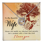 Gift for Wife – “A Prudent Wife Is From the Lord” Lucky In Love Necklace