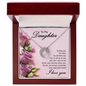 Gift for Daughter – “Fly Far, But Always Come Home” Lucky In Love Necklace