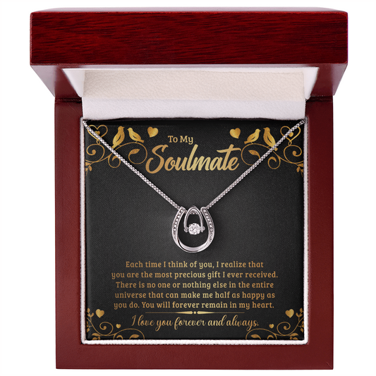 Gift for Soulmate – “You're My Most Precious Gift” Lucky In Love Necklace