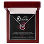 Gift for Wife – “My Beautiful Queen” Lucky In Love Necklace
