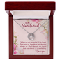 Gift for Sweetheart – “Connected at the Heart” Lucky In Love Necklace