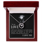 Gift for Girlfriend – “I Fell In Love With You” Lucky In Love Necklace
