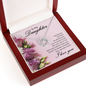 Gift for Daughter – “Fly Far, But Always Come Home” Lucky In Love Necklace
