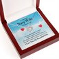 Gift for Wife – “Best Navy Wife in the World” Lucky In Love Necklace