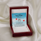 Gift for Wife – “Best Navy Wife in the World” Lucky In Love Necklace
