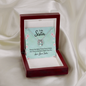 Gift for Sister (from Sister) – “No Better Friend Than You” Lucky In Love Necklace