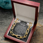 You Lift Me Higher -  CZ Paperclip Chain