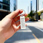 “No Matter What Life Throws at You, at Least You Don't Have an Ugly Daughter” Engraved Rectangle Keychain - Gift for Dad